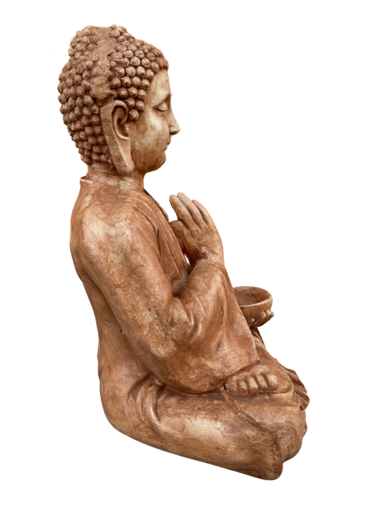 Buddha Gigante Anticato Marrone - Notaro Manufatti