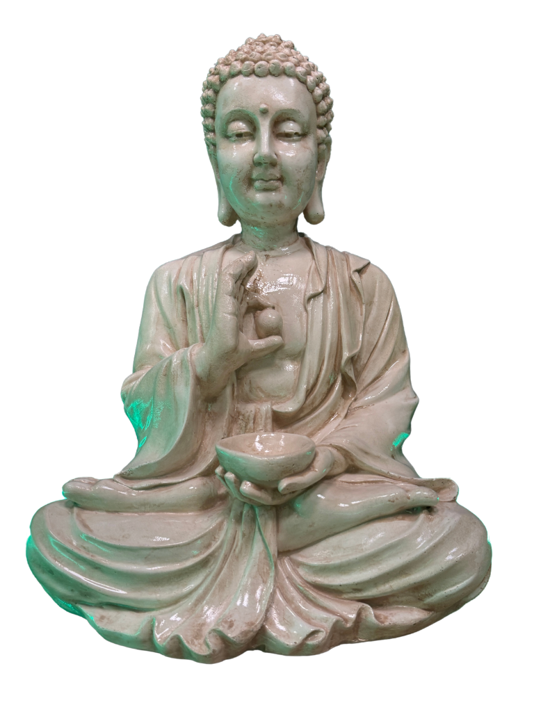 Buddha Gigante Anticato Beige - Notaro Manufatti