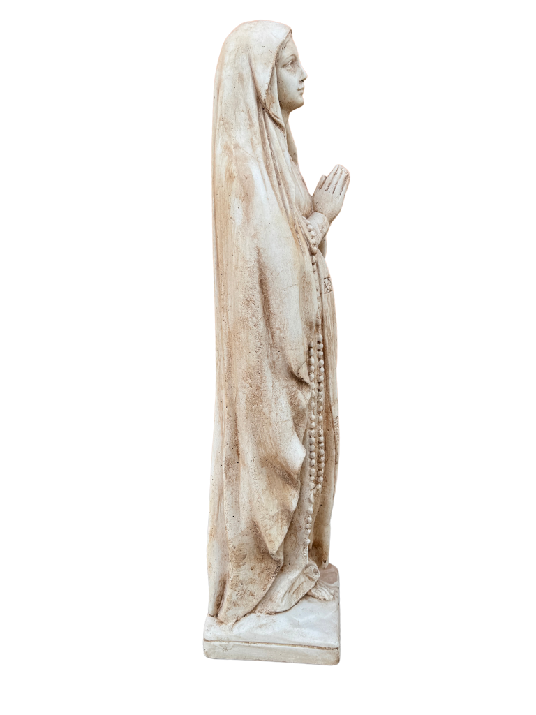 Madonna Lourdes 80 cm Anticata Marrone - Notaro Manufatti