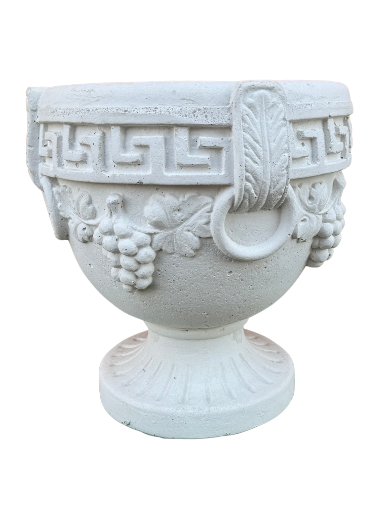 Vaso Bacco In Cemento - Bianco - Notaro Manufatti