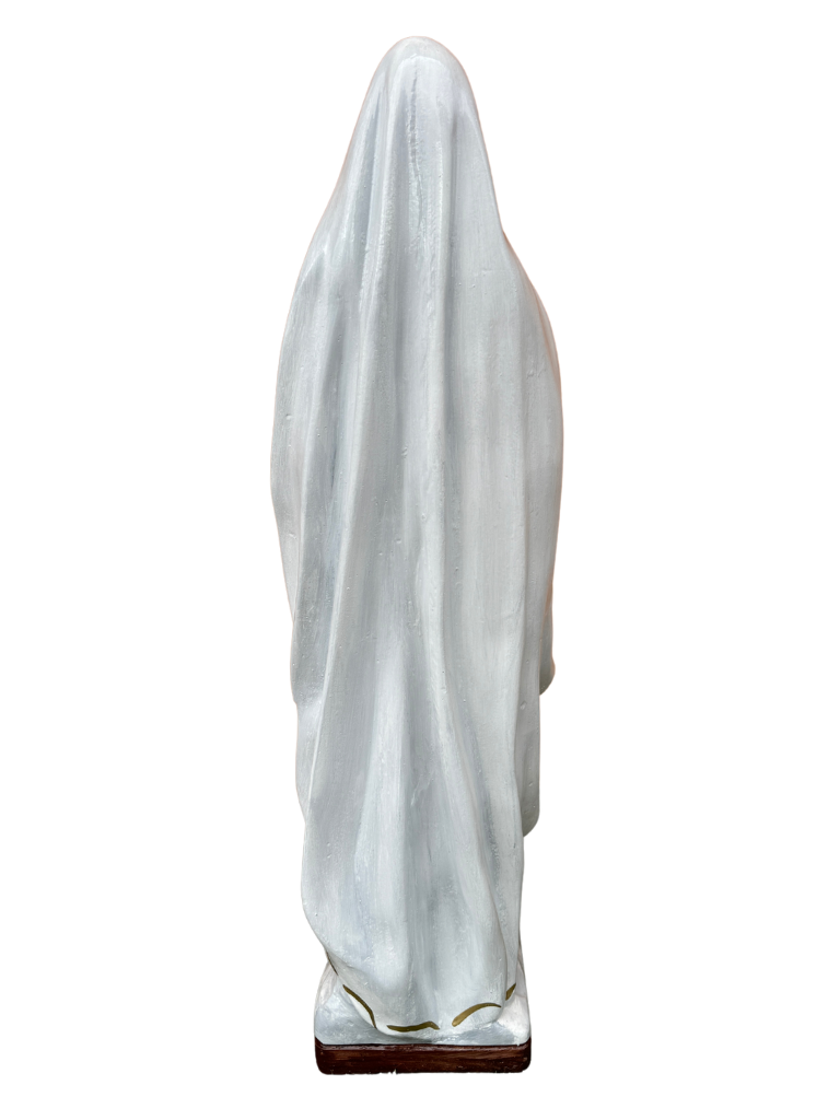 Madonna di Lourdes in Cemento 80 cm – Lavorazione Artigianale a Colori - Notaro Manufatti