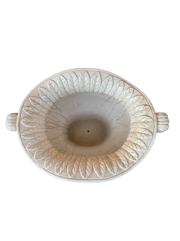 Vaso Sofi' Ovale Anticato Beige - Notaro Manufatti