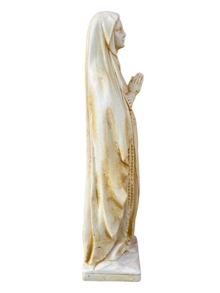 Madonna Lourdes 80 cm Anticata Gialla - Notaro Manufatti