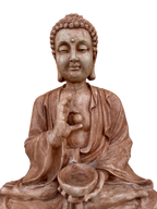 Buddha Gigante Anticato Marrone - Notaro Manufatti