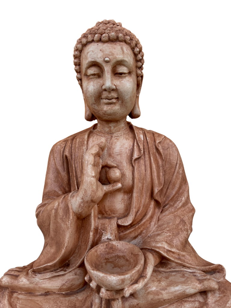 Buddha Gigante Anticato Marrone - Notaro Manufatti