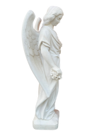 Angelo con Fiori - Bianco - Notaro Manufatti