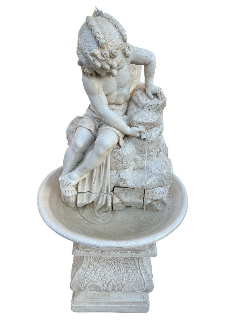 Fontana Ekinops completa di Base Anticata Beige - Notaro Manufatti