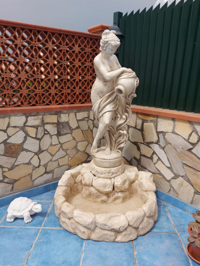 Statuetta Decorativa per Laghetto Da Giardino, in Resina, per Statuetta Decorativa per Laghetto Da Giardino, in Resina, per