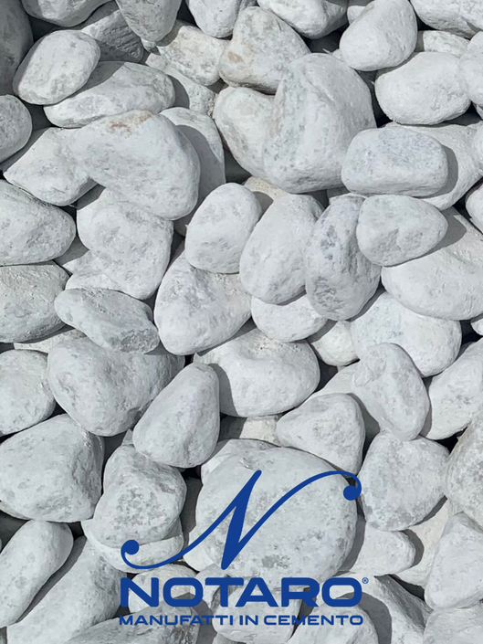 Ciottoli in Bianco Carrara: Eleganza e Versatilità per i Tuoi Spazi - Notaro Manufatti