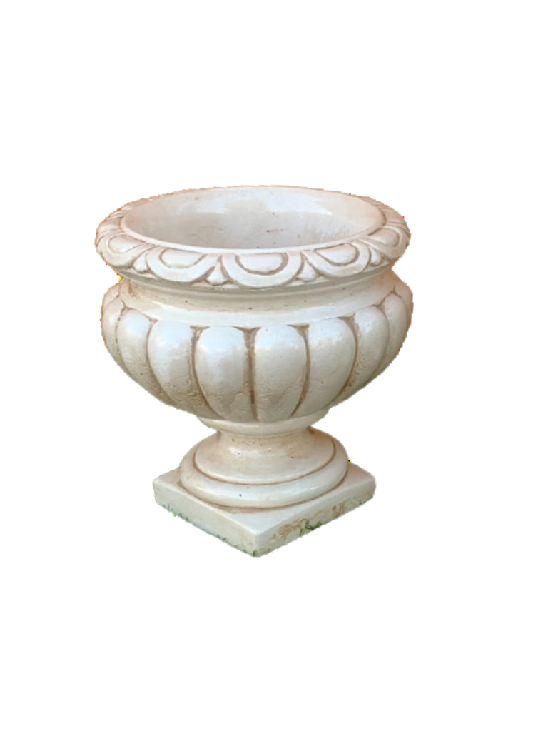 Vaso Ciano Anticato Beige - Notaro Manufatti