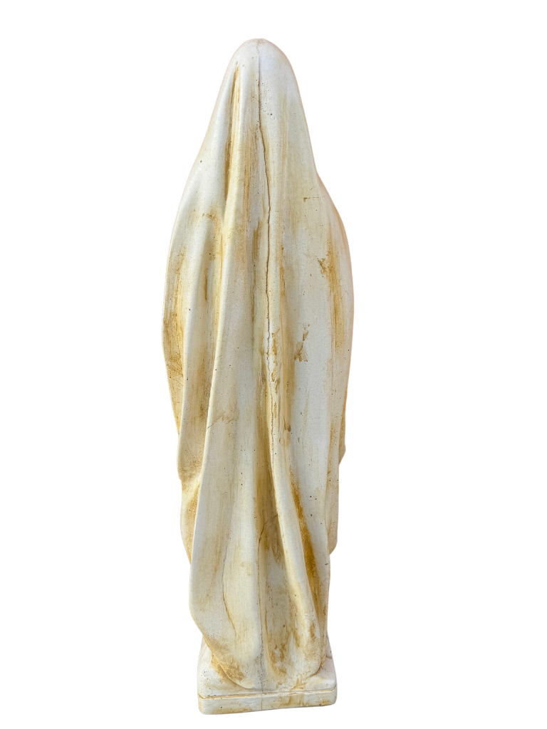 Madonna Lourdes 80 cm Anticata Gialla - Notaro Manufatti