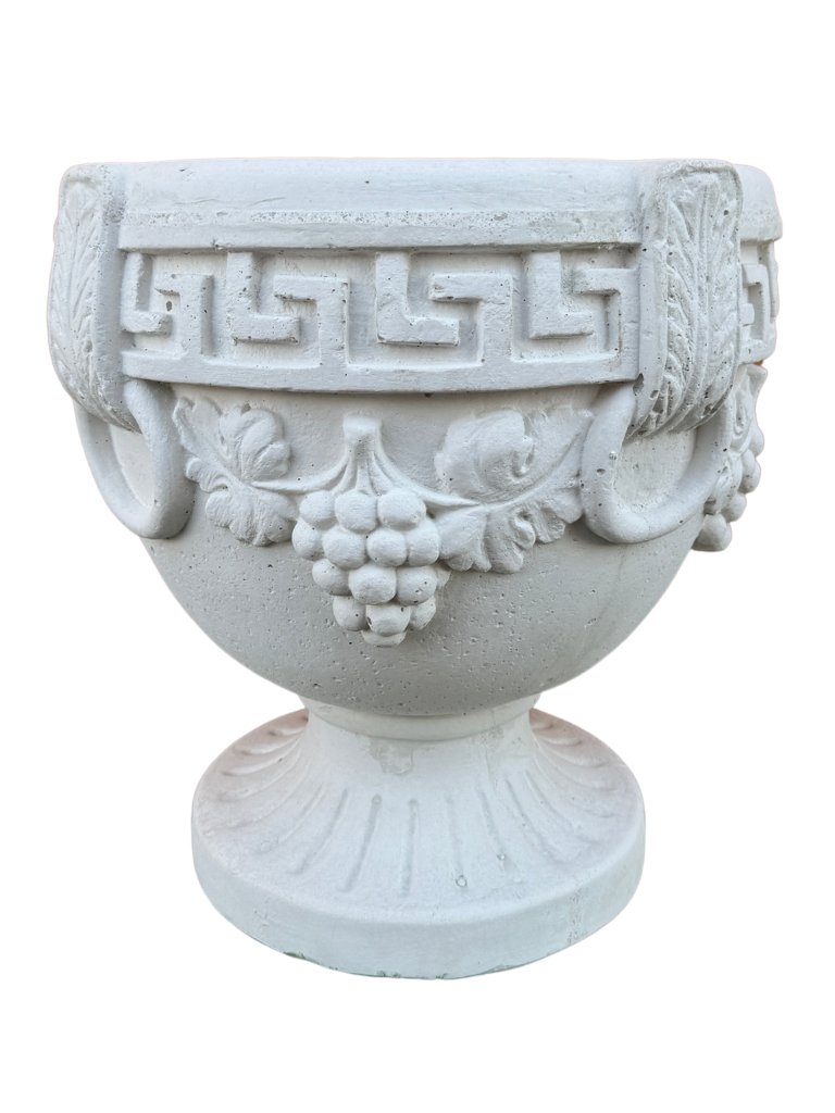 Vaso Bacco In Cemento - Bianco - Notaro Manufatti
