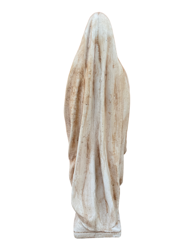 Madonna Lourdes 80 cm Anticata Marrone - Notaro Manufatti