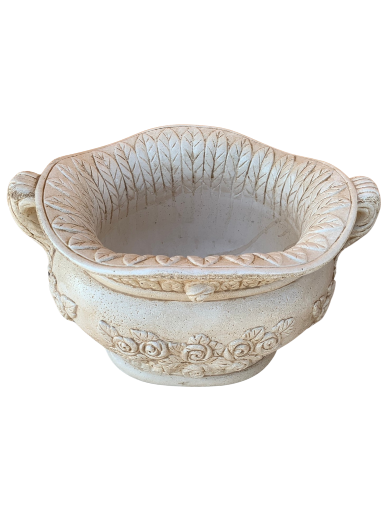Vaso Sofi' Ovale Anticato Beige - Notaro Manufatti