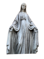 Madonna Immacolata Miracolosa in cemento H75 Anticata Grigia - Notaro Manufatti