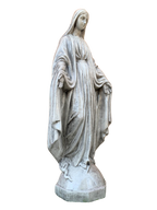 Madonna Immacolata Miracolosa in cemento H75 Anticata Grigia - Notaro Manufatti