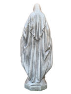 Madonna Immacolata Miracolosa in cemento H75 Anticata Grigia - Notaro Manufatti