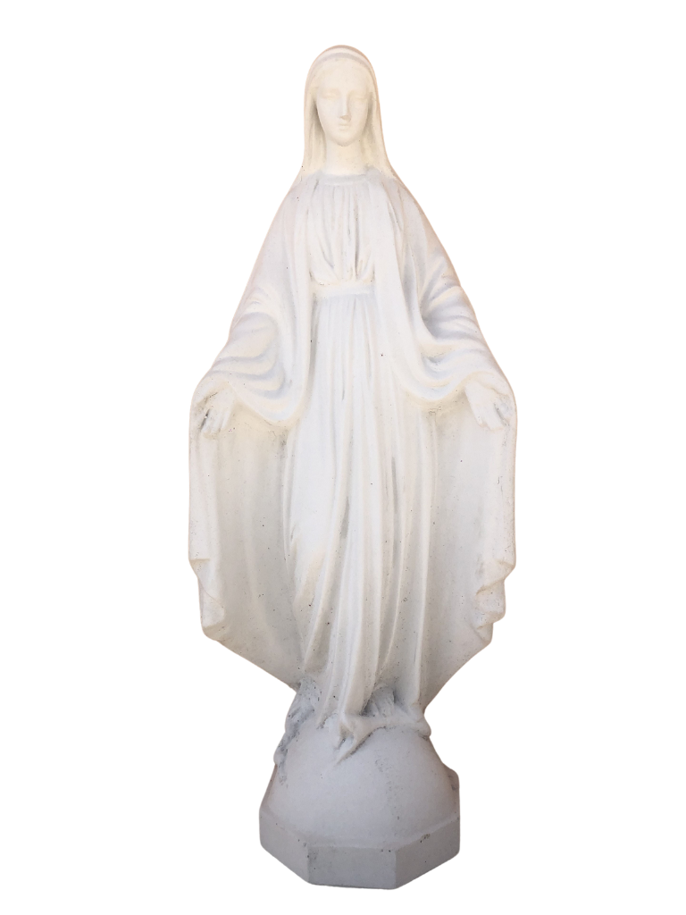 Madonna Immacolata Miracolosa in cemento H75 - Bianco - Notaro Manufatti