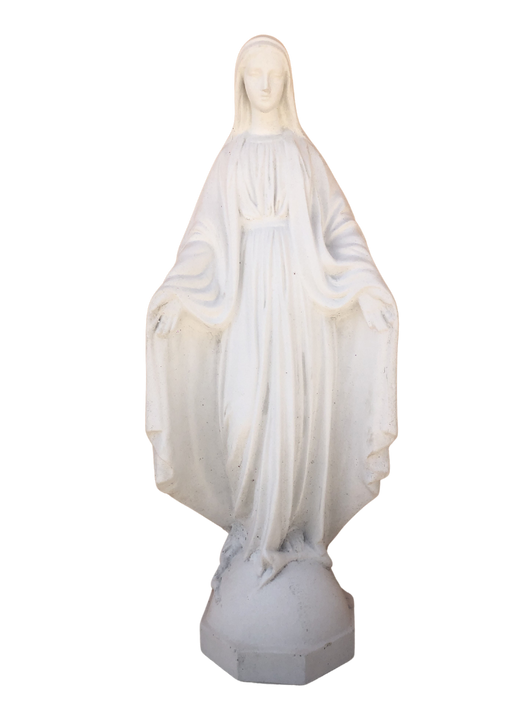 Madonna Immacolata Miracolosa in cemento H75 - Bianco - Notaro Manufatti