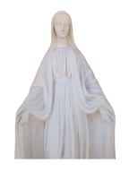Madonna Immacolata Miracolosa in cemento H75 - Bianco - Notaro Manufatti