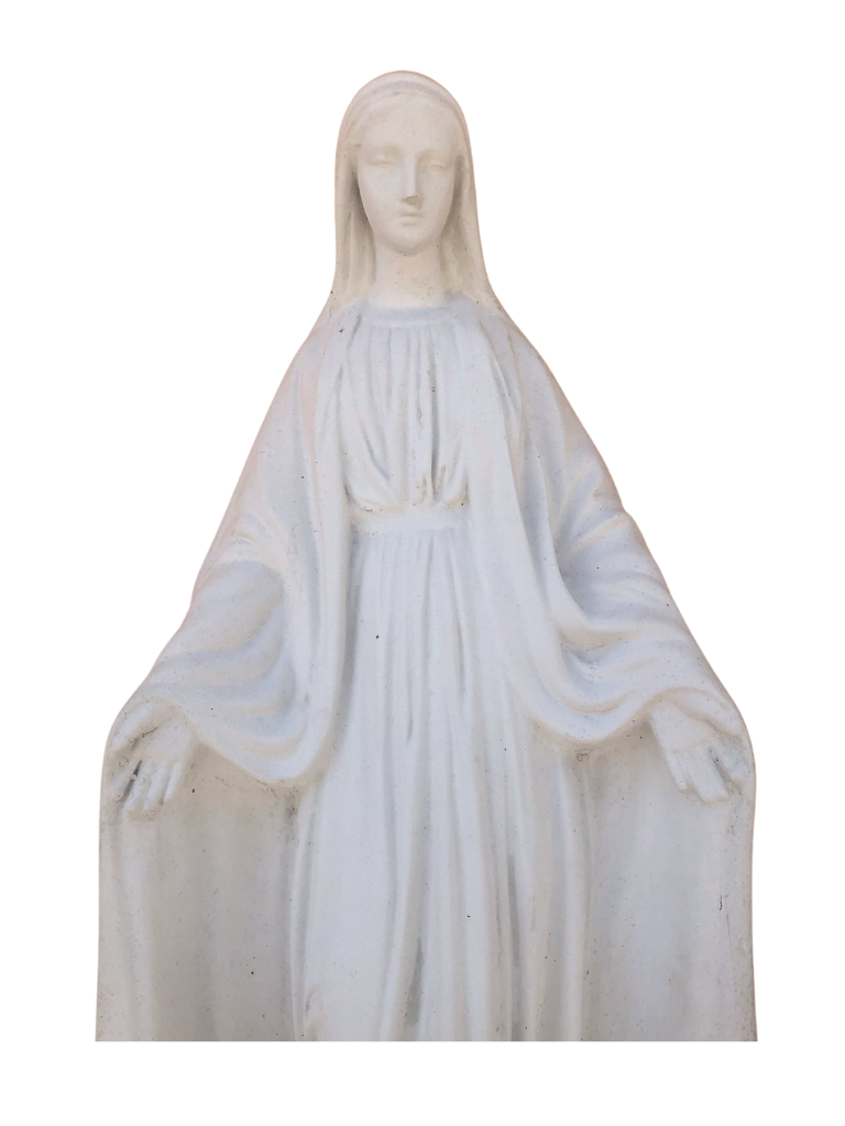 Madonna Immacolata Miracolosa in cemento H75 - Bianco - Notaro Manufatti