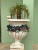 Vaso Ciano Gigante Anticato Beige - Notaro Manufatti