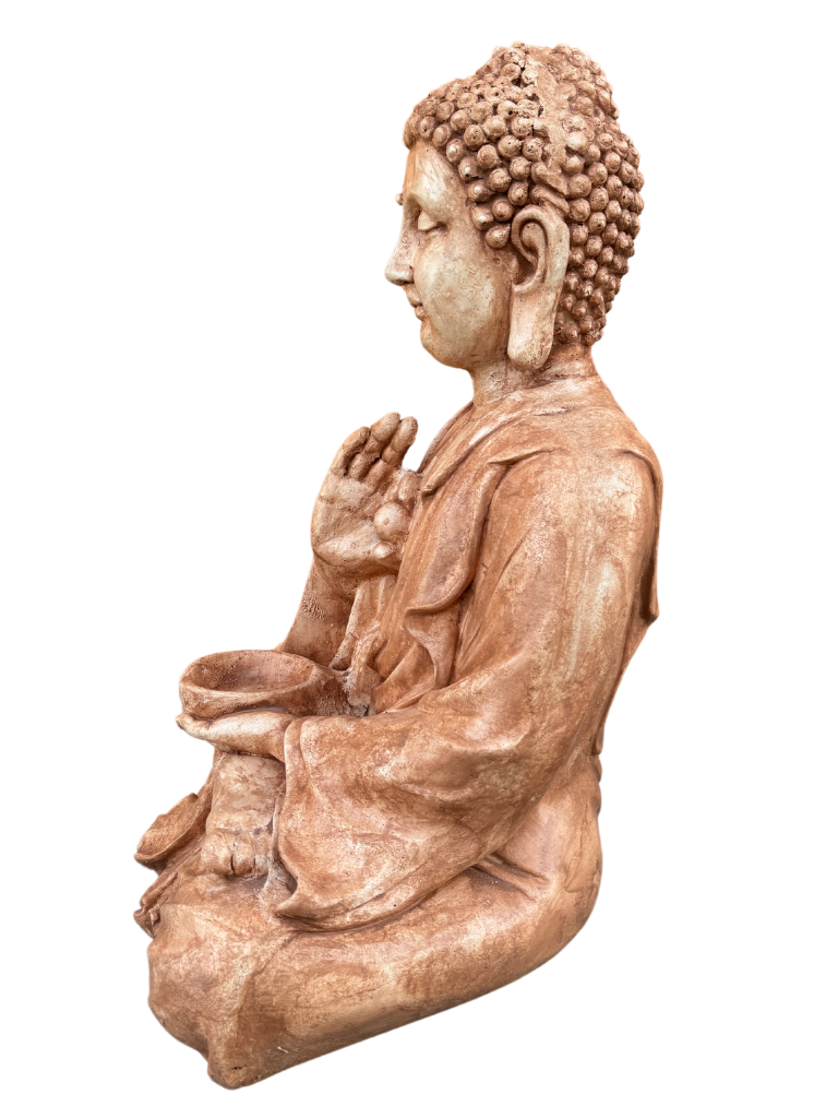 Buddha Gigante Anticato Marrone - Notaro Manufatti
