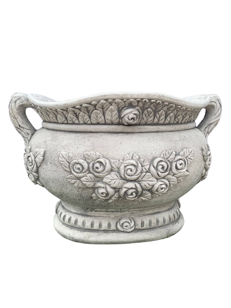 Vaso Sofi' Ovale Anticato Grigio - Notaro Manufatti