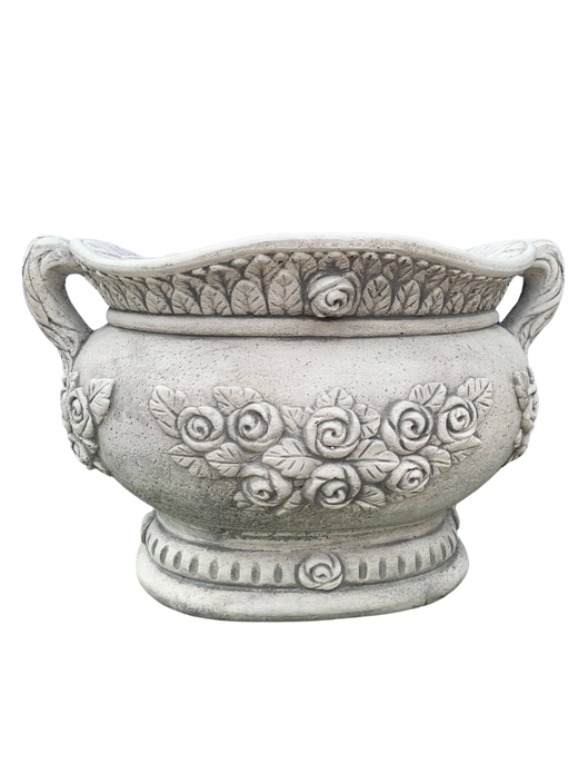 Vaso Sofi' Ovale Anticato Grigio - Notaro Manufatti