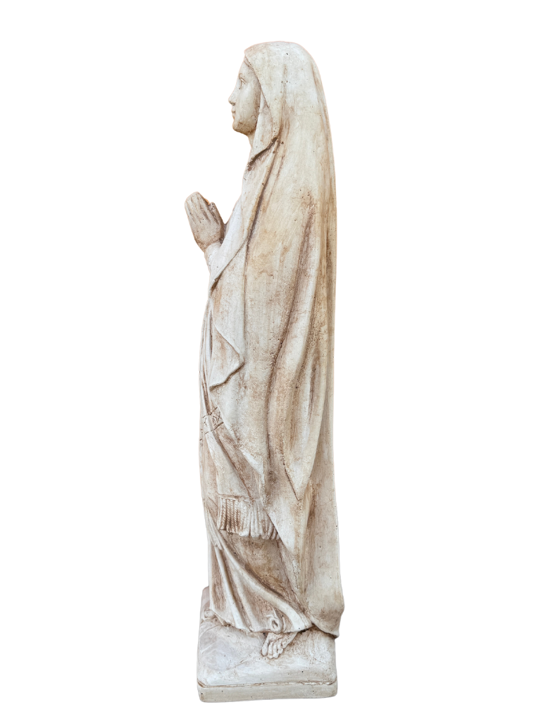 Madonna Lourdes 80 cm Anticata Marrone - Notaro Manufatti
