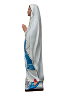 Madonna di Lourdes in Cemento 80 cm – Lavorazione Artigianale a Colori - Notaro Manufatti
