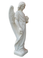 Angelo con Fiori - Bianco - Notaro Manufatti