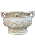 Vaso Sofi' Ovale Anticato Beige - Notaro Manufatti