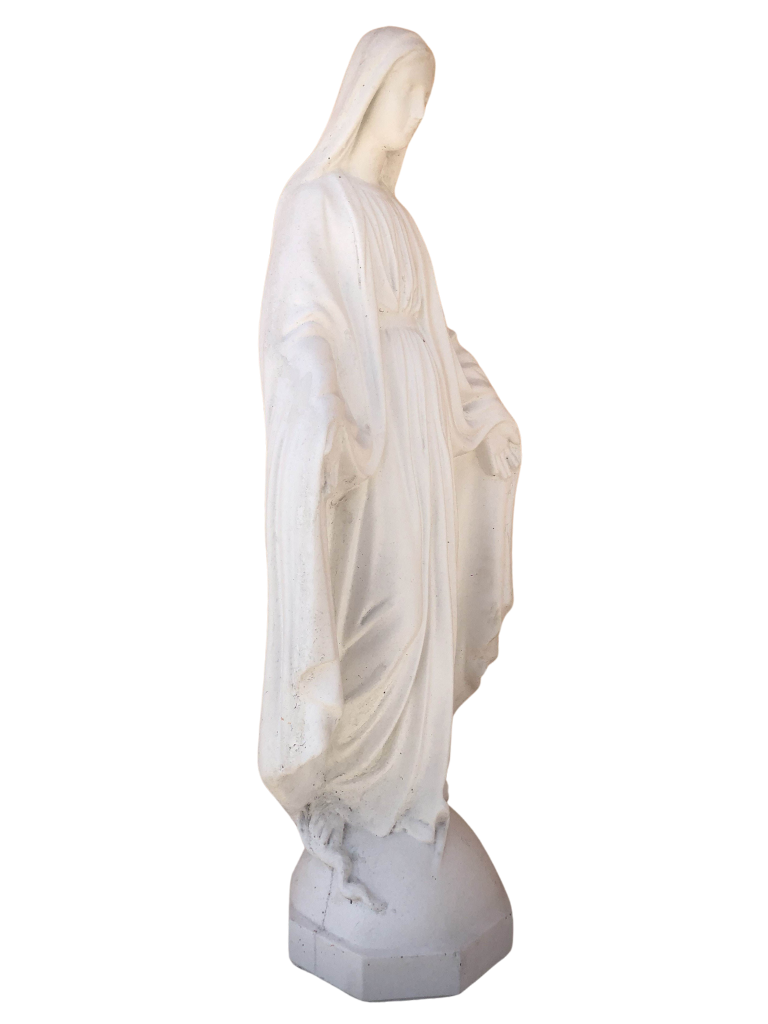 Madonna Immacolata Miracolosa in cemento H75 - Bianco - Notaro Manufatti