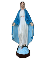 Madonna Immacolata Miracolosa in cemento H75 - Lavorazione Artigianale a Colori - Notaro Manufatti