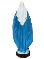Madonna Immacolata Miracolosa in cemento H75 - Lavorazione Artigianale a Colori - Notaro Manufatti