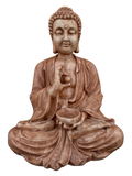 Buddha Gigante Anticato Marrone - Notaro Manufatti