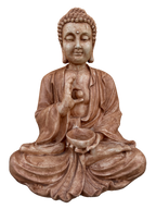 Buddha Gigante Anticato Marrone - Notaro Manufatti