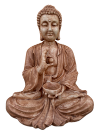 Buddha Gigante Anticato Marrone
