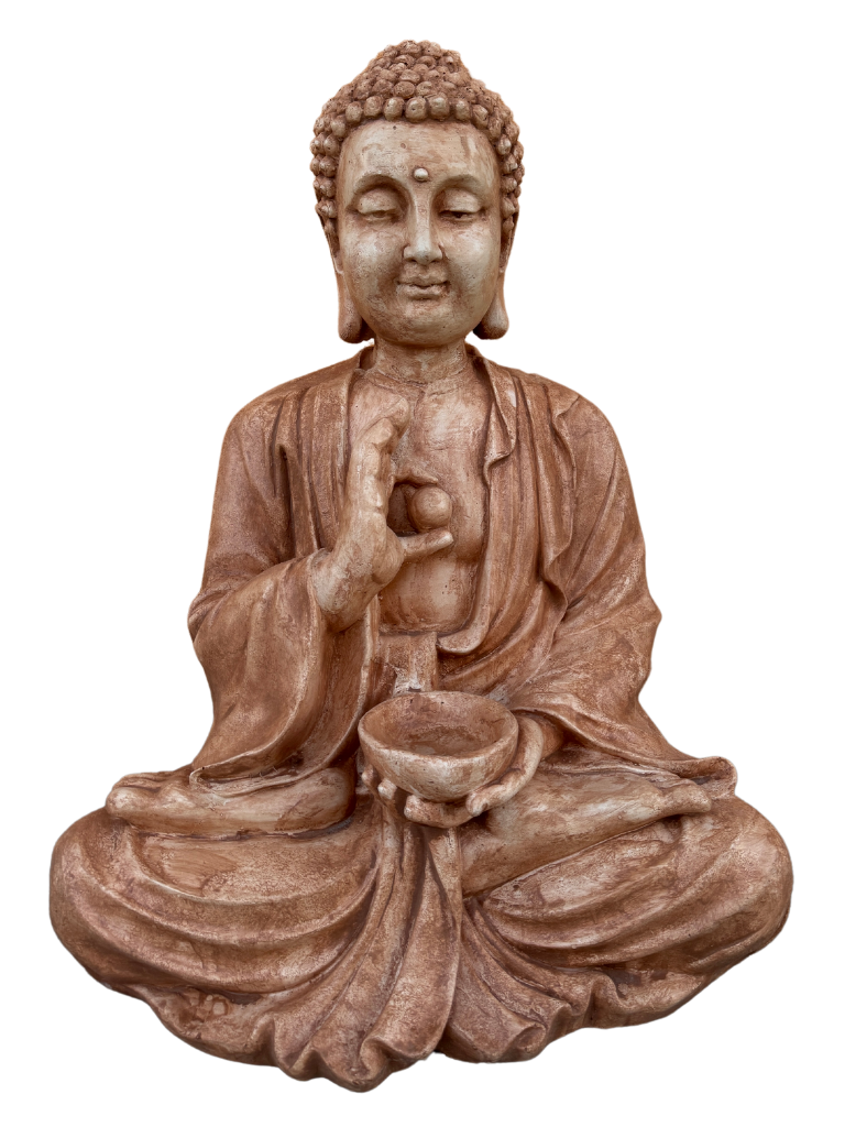 Buddha Gigante Anticato Marrone - Notaro Manufatti