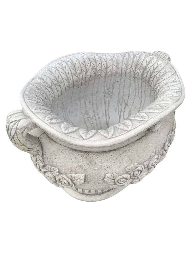 Vaso Sofi' Ovale Anticato Grigio - Notaro Manufatti