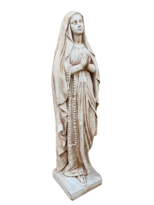 Madonna Lourdes 80 cm Anticata Marrone - Notaro Manufatti