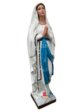Madonna di Lourdes in Cemento 80 cm – Lavorazione Artigianale a Colori - Notaro Manufatti
