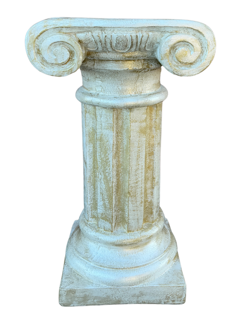 Colonna Capitello Arosio Pitturato Bianco madreperla con sfumature dorate - Notaro Manufatti