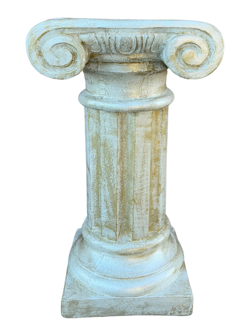 Colonna Capitello Arosio Pitturato Bianco madreperla con sfumature dorate - Notaro Manufatti