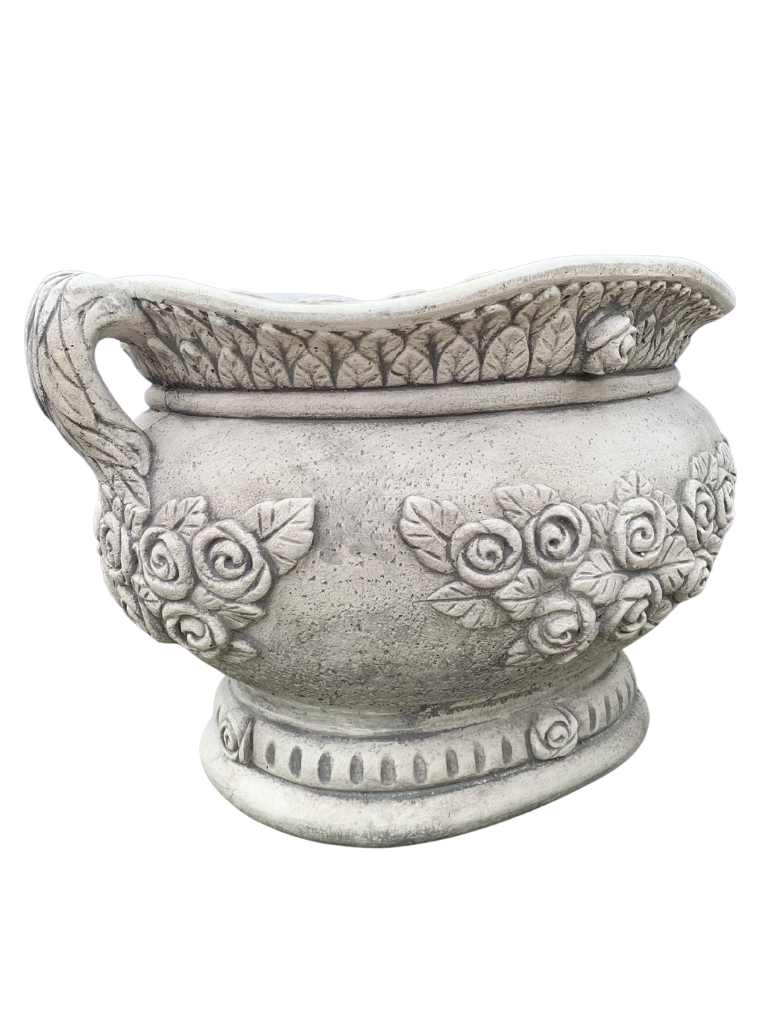 Vaso Sofi' Ovale Anticato Grigio - Notaro Manufatti