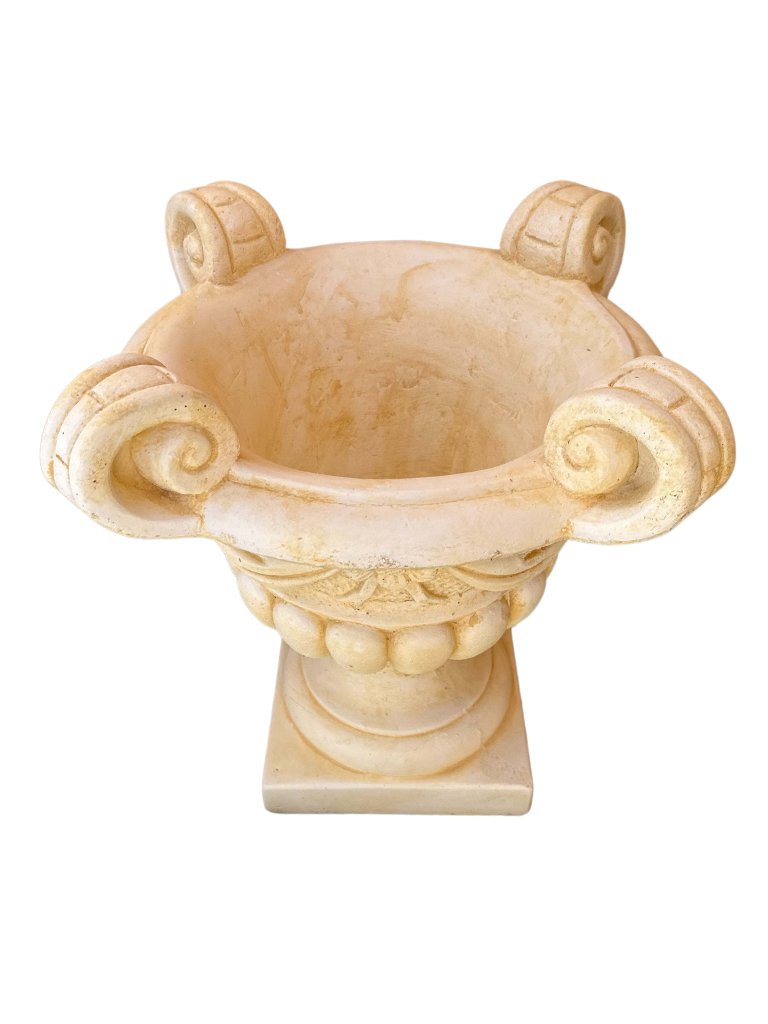 Vaso Quattro Punti Anticato Giallo - Notaro Manufatti