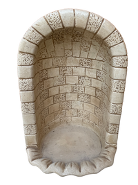 Nicchia o Cupola Modello Conchiglia Anticata Beige