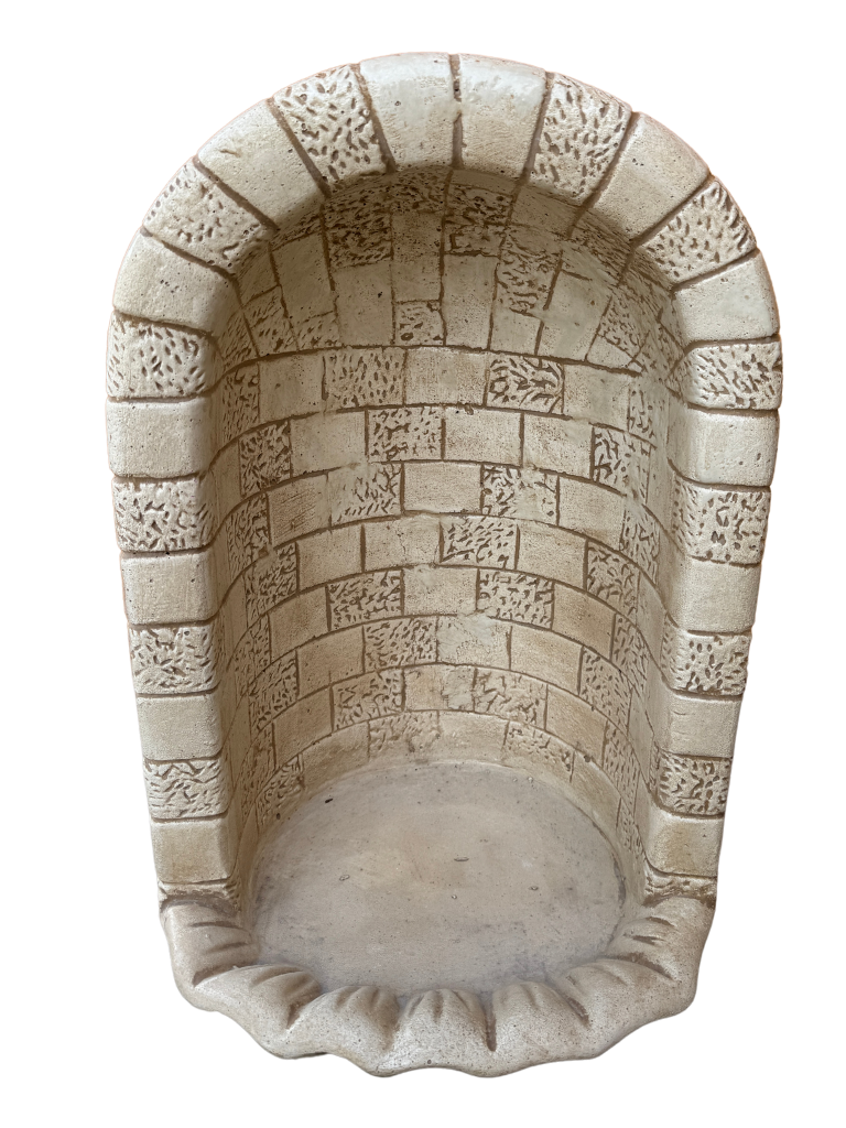 Nicchia o Cupola Modello Conchiglia Anticata Beige - Notaro Manufatti