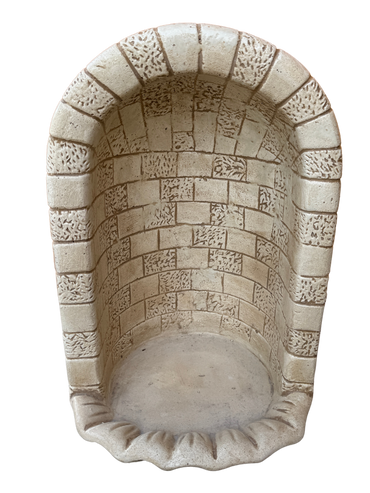 Nicchia o Cupola Modello Conchiglia Anticata Beige - Notaro Manufatti